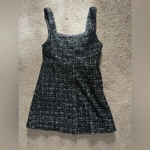 & Other Stories Monochrome Tweed Dress